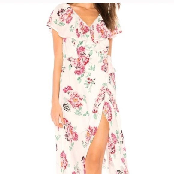 Revolve MINKPINK Pretty Petals Front Wrap Dress Size XS